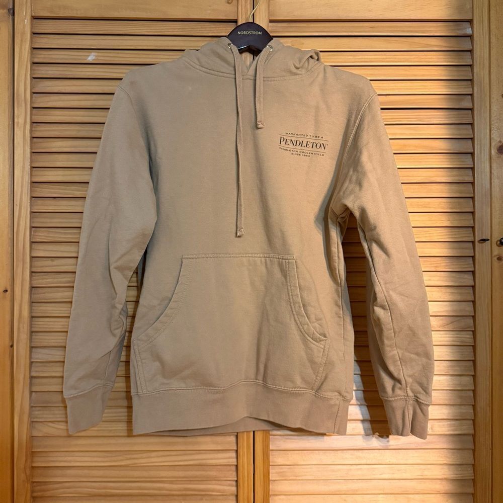 Pendleton Tan Hoodie size small